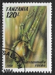 Stamps Tanzania -  Micrommata rosea