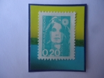 Stamps France -  Marianne  del pintor francés Briat