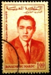 Stamps Morocco -  Rey Hassan II. Correo aéreo