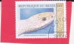 Sellos de Africa - Benin -  serpiente