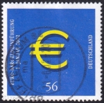 Stamps Germany -  introducción EURO