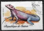 Stamps Tanzania -  Reptiles - Agama agama