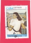 Stamps Cuba -  PINTORES CUBANOS-retrato de Mary