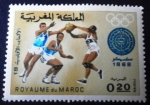 Sellos de Africa - Marruecos -  Juegos Olímpicos de Méjico. Baloncesto