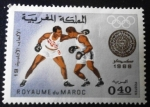 Stamps Morocco -  Juegos Olímpicos de Méjico. Boxeo