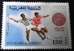 Stamps : Africa : Morocco :  Juegos Olímpicos de Méjico. Futbol