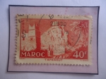 Sellos de Africa - Marruecos -  Tafraout - Marruecos- Monumentos- Sello de 40 Franco Marroquí, año 1952.