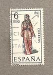 Stamps Spain -  Trajes regionales, Ifni