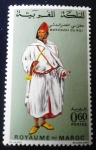 Stamps : Africa : Morocco :  Trajes típicos. Mokhazni