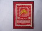 Stamps Venezuela -  Araguaney (Tabebuia chrysantha)-Árbol Nacional venezolano-Pro defensa de la Flora Venezolana .