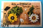 Stamps Morocco -  Flores. Chrysanthemum carinatum 
