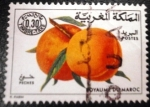 Sellos de Africa - Marruecos -  Frutas. Melocotones