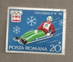 Stamps Romania -  Olimpiadas de invierno Innsbruck 76