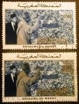 Stamps : Africa : Morocco :  Mohamed V y Hassan II 