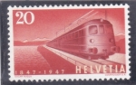 Stamps Switzerland -  Centenario Tren expreso Electrico Gotthard