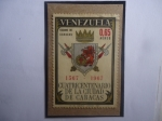 Stamps Venezuela -  Cuatricentenario de la Ciudad de Caracas (1567-1967)- Escudo de Armas.