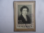 Sellos de America - Venezuela -  Simón Bolívar- Retrato de Bolívar en la Ciudad de Madrid España- Serie: Bolívar en Madrid (1799-1802