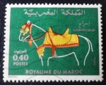 Stamps Morocco -  Enjaezamiento de caballo