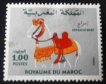 Sellos de Africa - Marruecos -  Enjaezamiento de caballo