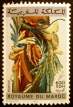 Stamps Morocco -  Paintings of Mahjoubi Aherdan. Flora 