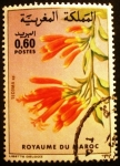 Stamps : Africa : Morocco :  Flora. Tecoma sp.