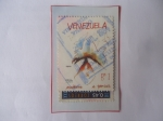 Stamps Venezuela -  Inteligencia para la Paz-Enséñame a Pensar- Pedro León Zapata (1929-2015) Pintor Humorista, Escritor
