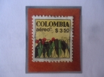 Stamps Colombia -  Planta de café y su Grano.