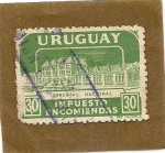 Sellos de America - Uruguay -  Impuesto Encomiendas