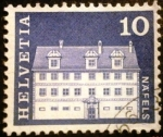 Stamps : Europe : Switzerland :  Edificios. Freuler-Palace, Näfels