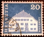 Stamps Switzerland -  Edificios.Planta House, Samedan 