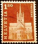 Sellos de Europa - Suiza -  Edificios. Abbey Church, Payerne