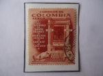 Stamps Colombia -  Altar de Santa Isabel y Sarcófago de Jiménez de Quesada-Fundador de Santa Fe en la Basílica Primada.
