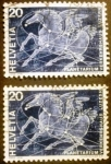 Stamps Switzerland -  Planetarium. Constelación Pegasus 