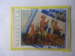 Sellos de America - Venezuela -  Figuras de Barro para Decorar Pesebres Navideños - Navidad 1986- Artesanía.-