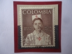 Sellos de America - Colombia -  Manuelita de la Cruz(1753-1829)- Mártir ecuatoriana del Deber (25.XI1955) - Cruz Roja Nacional