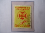 Stamps Colombia -  SEM (Servicio de Erradicación de la Malaria)-El Mundo Unido Contra el Paludismo - Emblema