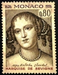 Stamps Monaco -  350º del nacimiento de la Marquesa de Sévigné 