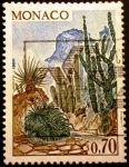 Stamps : Europe : Monaco :  Sitios y monumentos. Jardín exótico