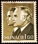 Stamps : Europe : Monaco :  Rainiero III y Príncipe Alberto 