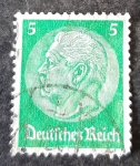Stamps Germany -   Paul von Hindenburg (Imperio Alemán)