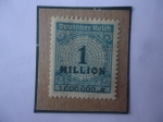 Stamps Germany -  Alemania Reino-Valor en Millones- Serie Inflación- 1 Millón, Año 1923