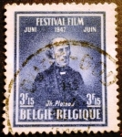 Stamps Belgium -  Festival de cine de Bruselas, Joseph Plateau 