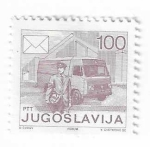 Stamps : Europe : Yugoslavia :  Servicio postal