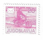 Stamps : Europe : Yugoslavia :  Servicio postal
