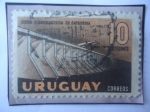 Stamps Uruguay -  Usina Hidroeléctrica de Baygorria-Represa de Baygorria-Central Hidroeléctrica en el Río Negro