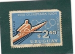 Sellos de America - Uruguay -  XVII Olimpiada 1964