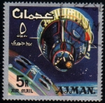 Sellos de Asia - Emiratos �rabes Unidos -  Gemini 4 - Capsula espacial