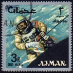 Stamps United Arab Emirates -  Gemini 4 - Paseo espacial de E. White