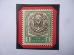Stamps Dominican Republic -  escudo de Armas - sello de 1 Ctv. Dominicano, año 1911.