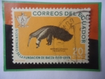 Sellos de America - Ecuador -  IV Centenario de la Fundación de Baeza (1557-1957)Por el Español Gil Ramírez Dávalos- Oso Hormiguero